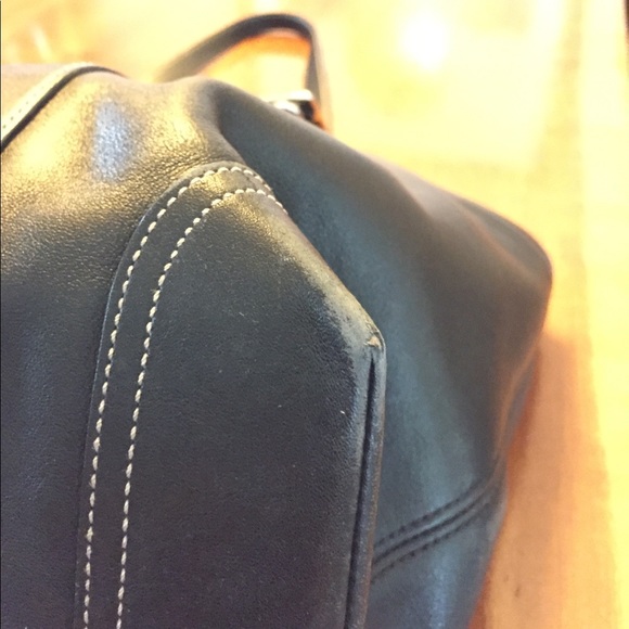 Coach black leather purse/ diaper bag. - Picture 6 of 6